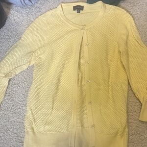 The Limited Soft Yellow Women's Cardigan